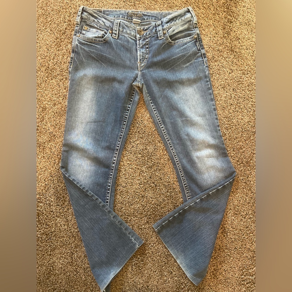 Silver Jeans~Western Glove Works~AIKO~Denim~Jean~Zip Fly Button Close~Size 30/29